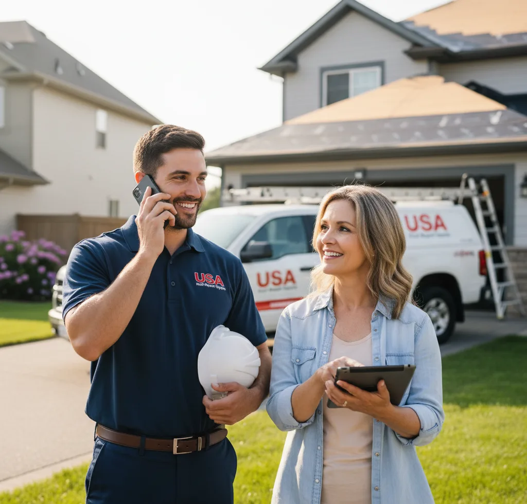 USA Roof Repair Experts customer support in Hauppauge